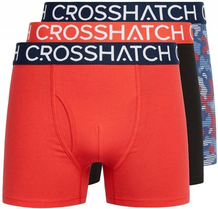 Crosshatch - "Payso" Boxershorts für Herren (3er-Pack) (Rot)