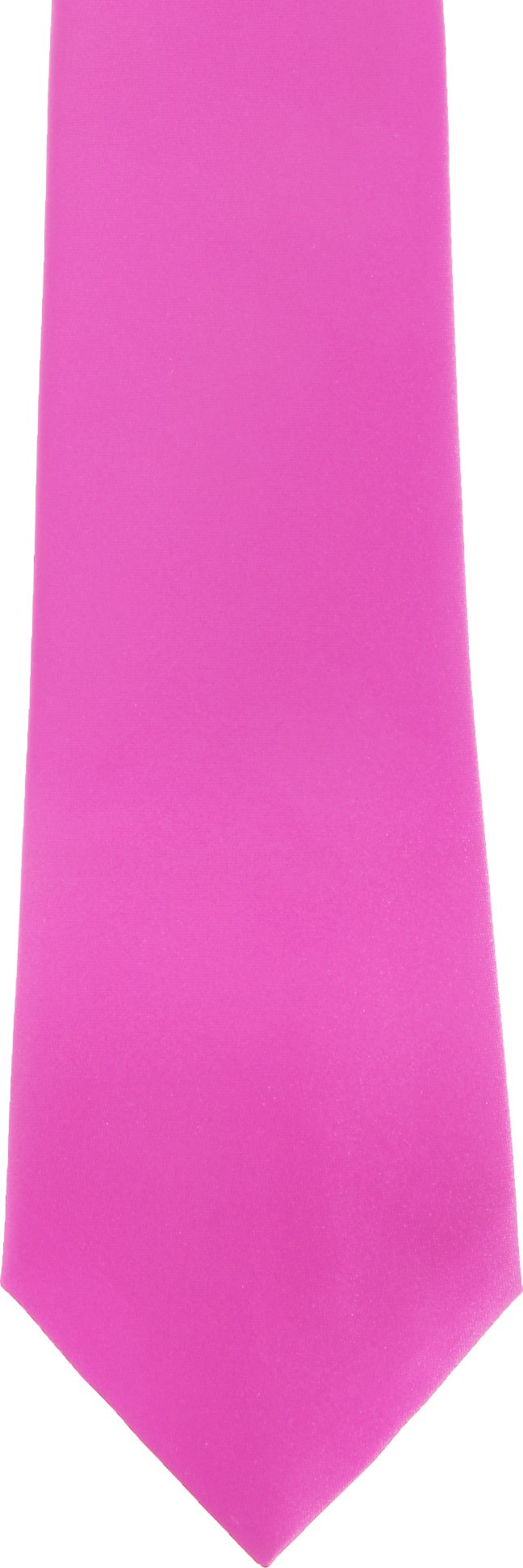 Premier Mens Plain Satin Krawatte (schmale Klinge) (2er-Pack) (Hot Pink)