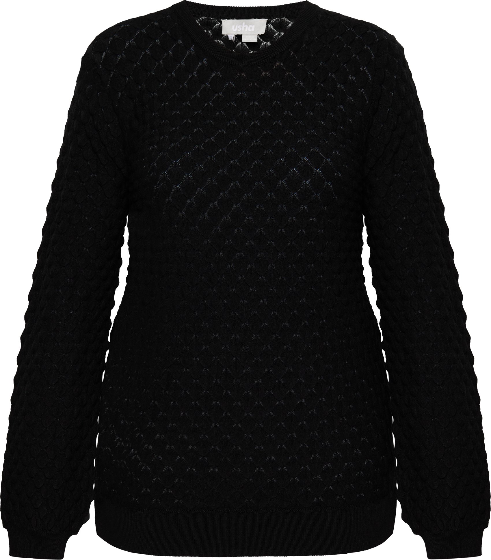 usha Strickpullover Damen schwarz