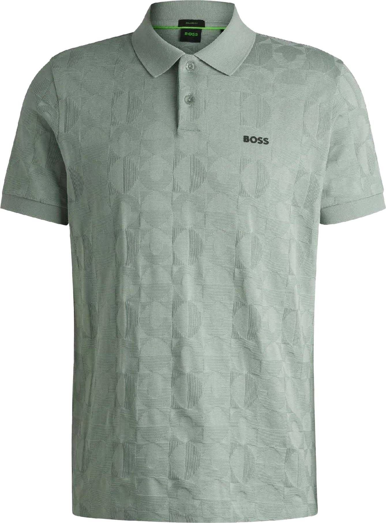 Boss - "Pirax" Poloshirt für Herren, Jacquard (Grün)