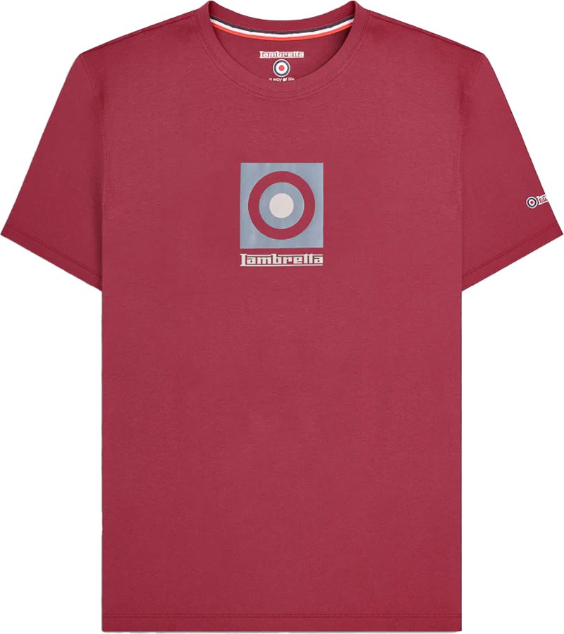 Lambretta - T-Shirt für Herren (Burgunderrot)