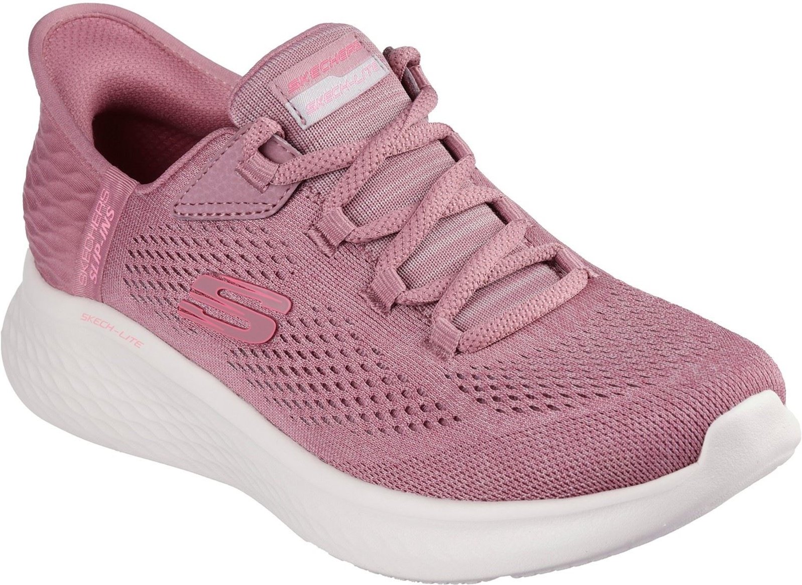 Skechers Skech-Lite Pro Natural Damen Textil Sneaker in dunklem Malvenfarben