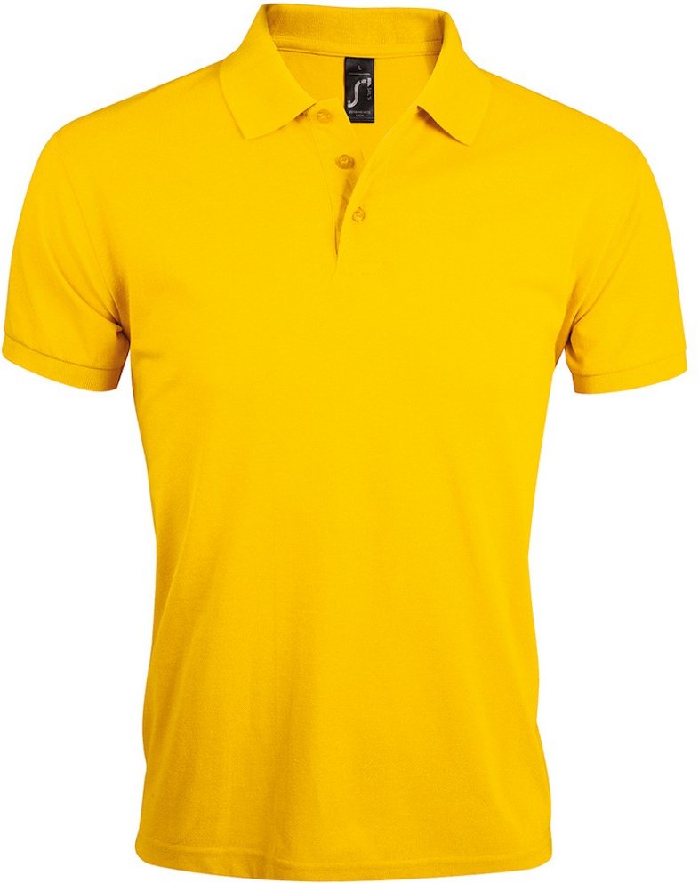 SOLs Mens Prime Pique Plain Kurzarm-Poloshirt (Gold)