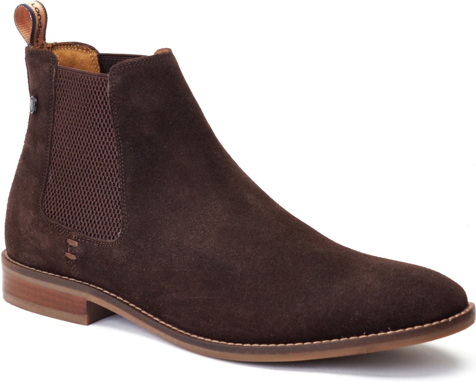 Base London Virgil Leder Herrenstiefel in Brandbraun