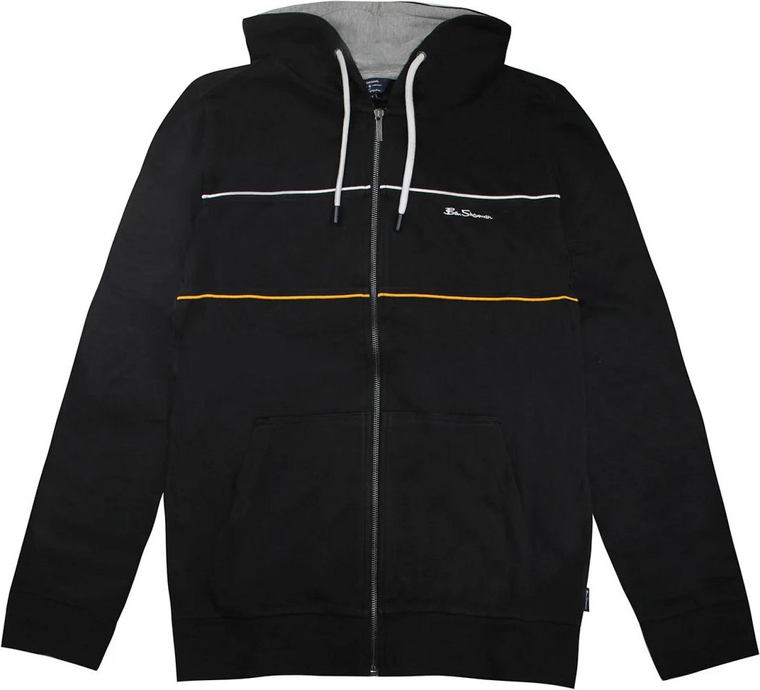 Ben Sherman Logo Herren Black Track Jacke