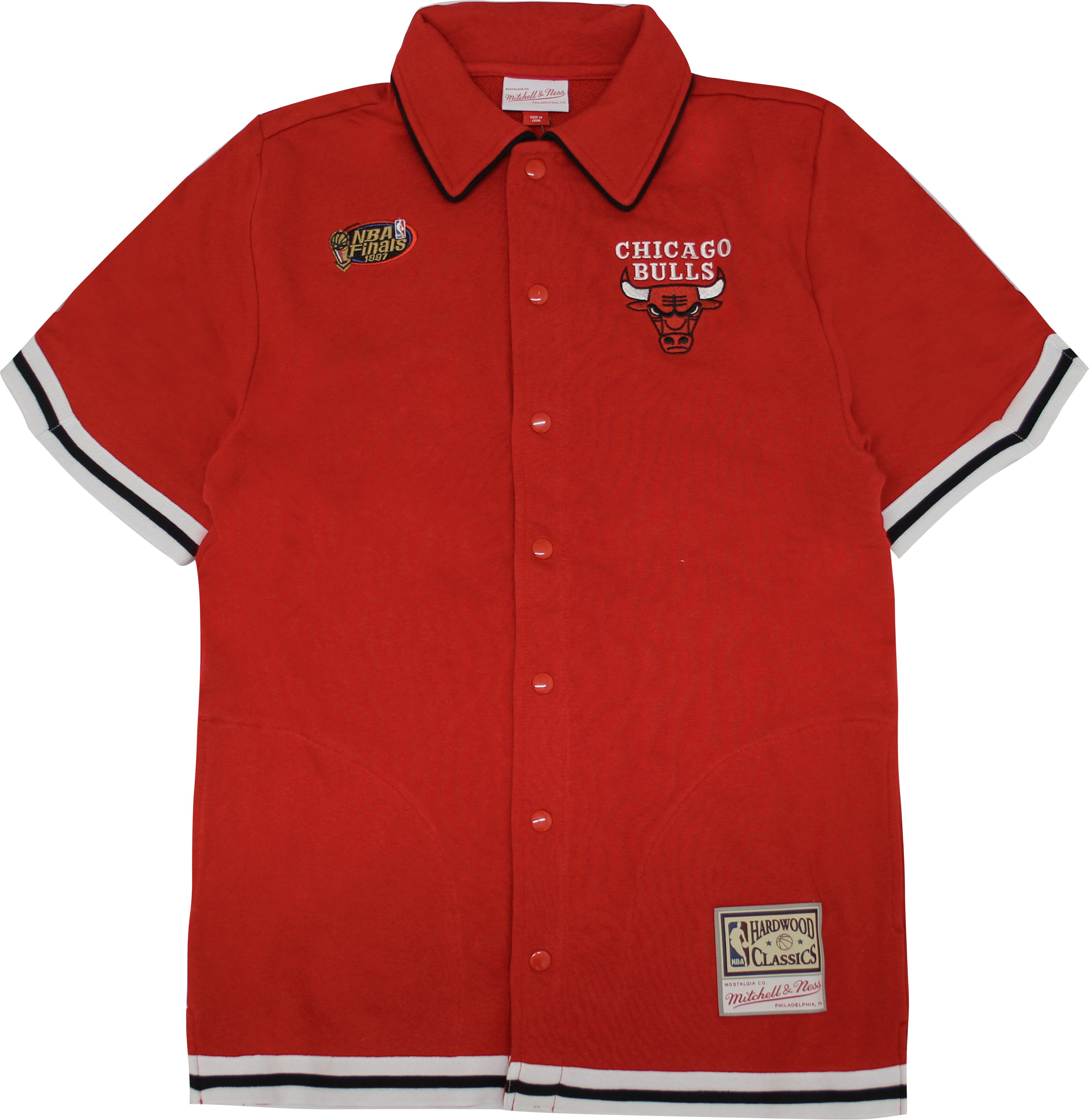 Thumbnail - Mitchell & Ness NBA Chicago Bulls Französisch Terry Shooting Mens Shirt