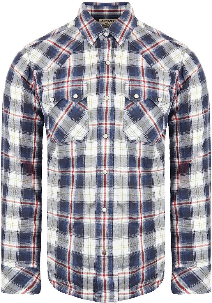 ARIAT ANDERSON MENS Blue/rotes Hemd