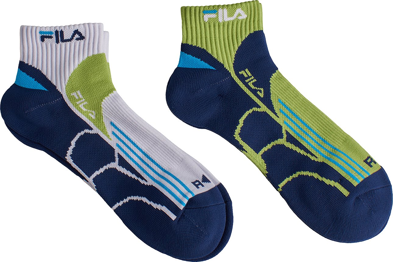 Pack-2 Viertel-Laufsocken F2526 für Herren