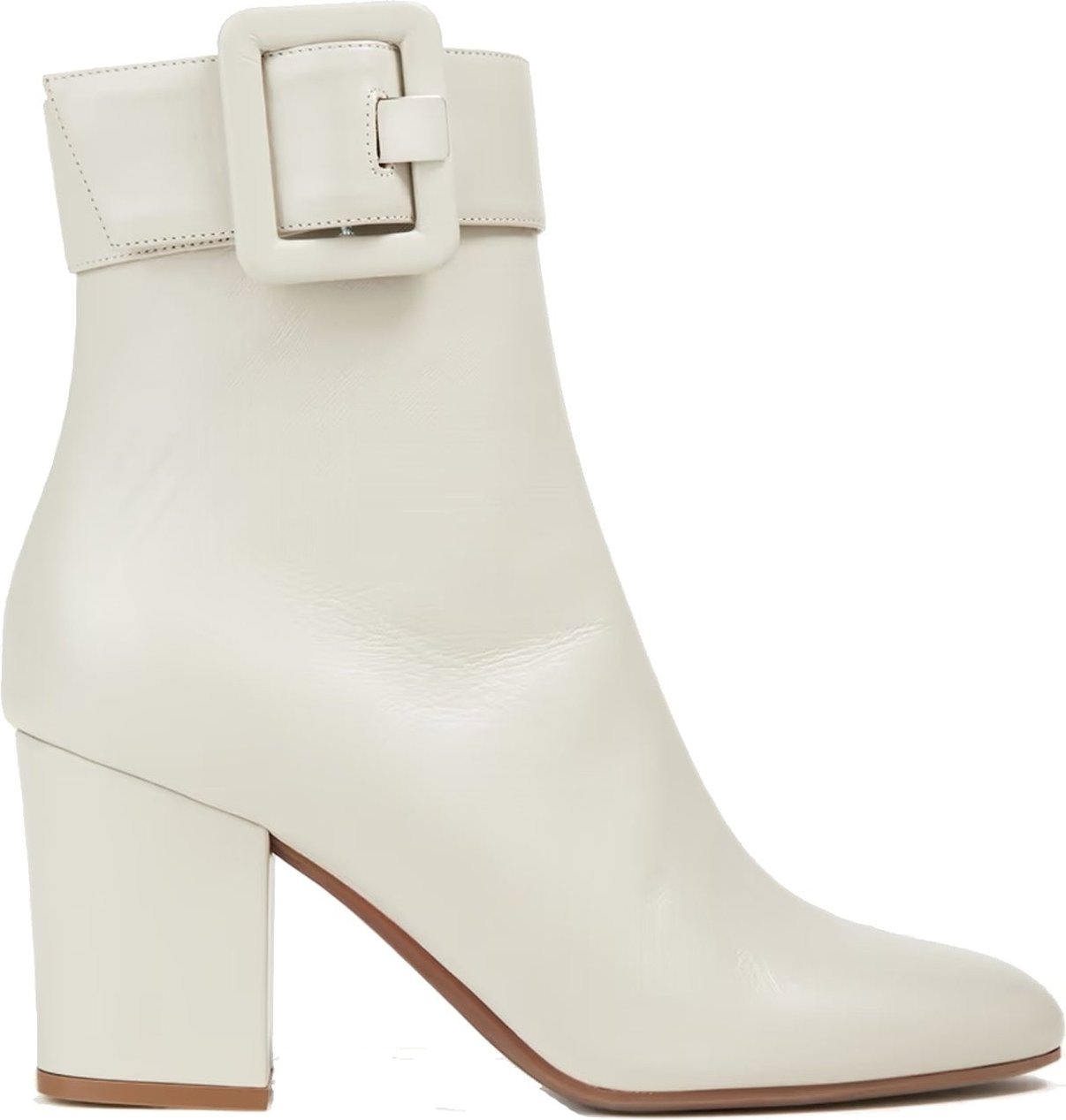 Sergio Rossi – Ankle Boots aus Leder mit Schnalle