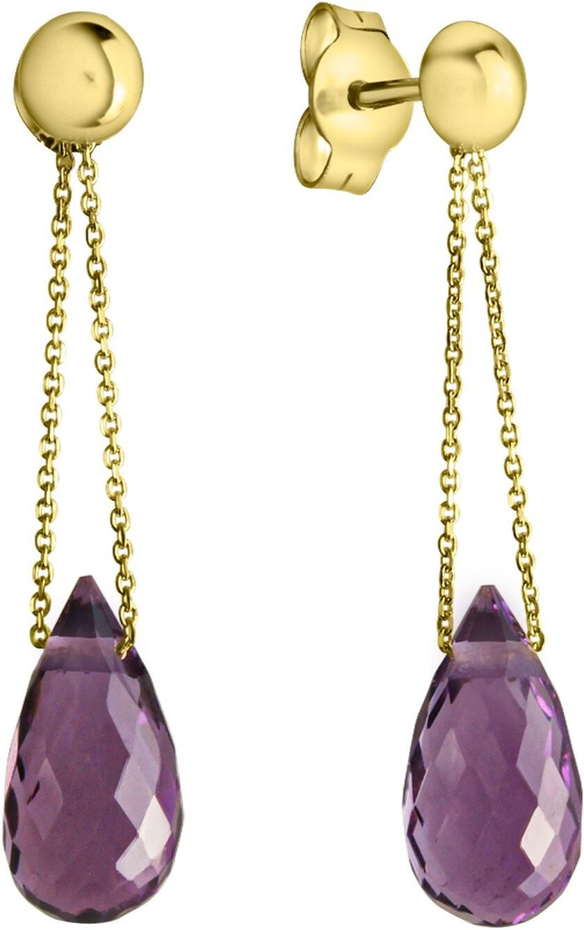 Thumbnail - Celesta Gold Ohrring 375 Gelbgold Amethyst