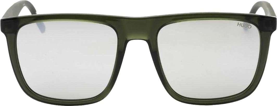 Hugo Boss - Rauch Polarisiert-Sonnenbrille für Herren/Damen Unisex (Schwarz/Dunkelgrün)