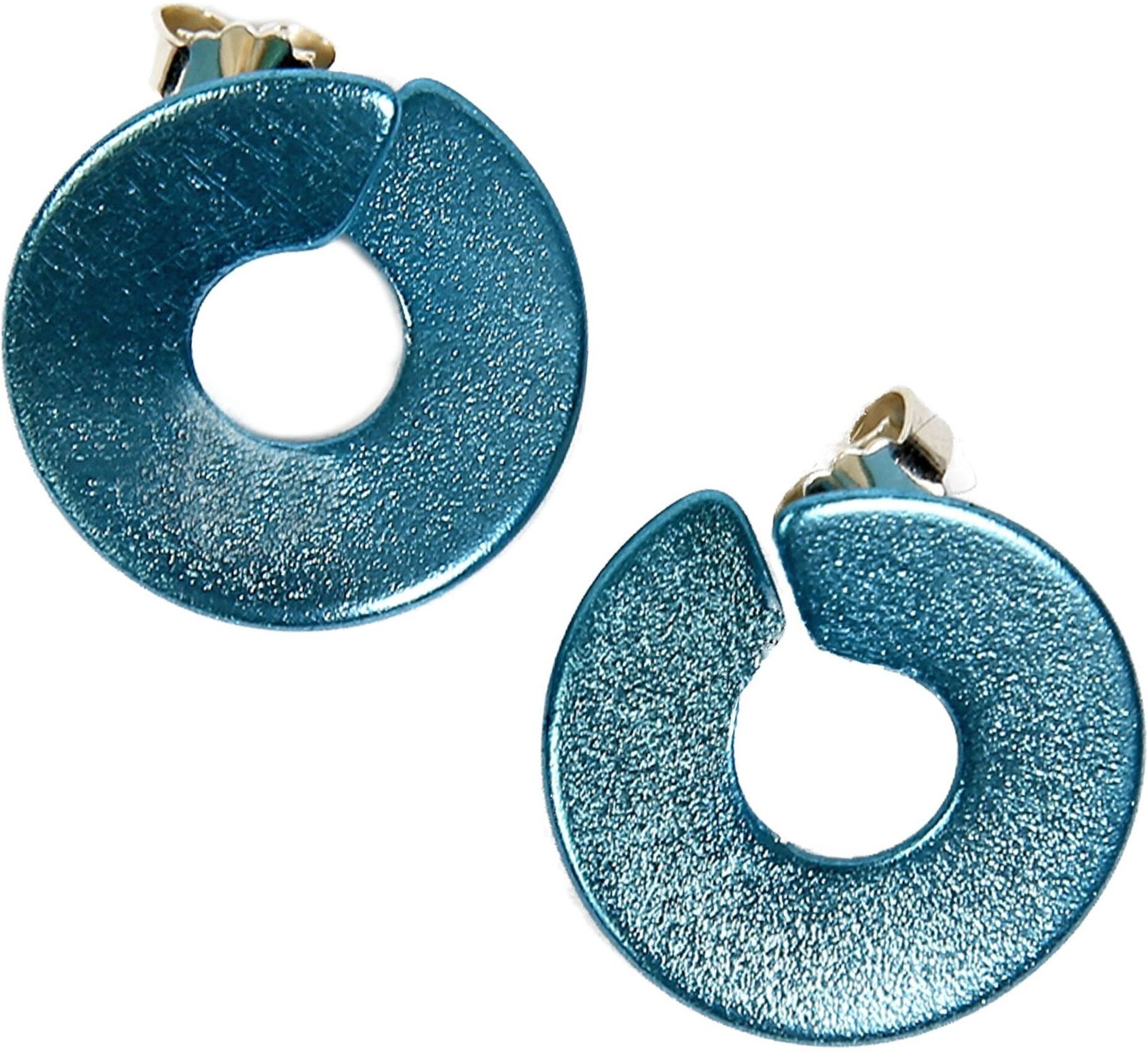 DeMarie Ohrringe eloxiertes Aluminium hellblau