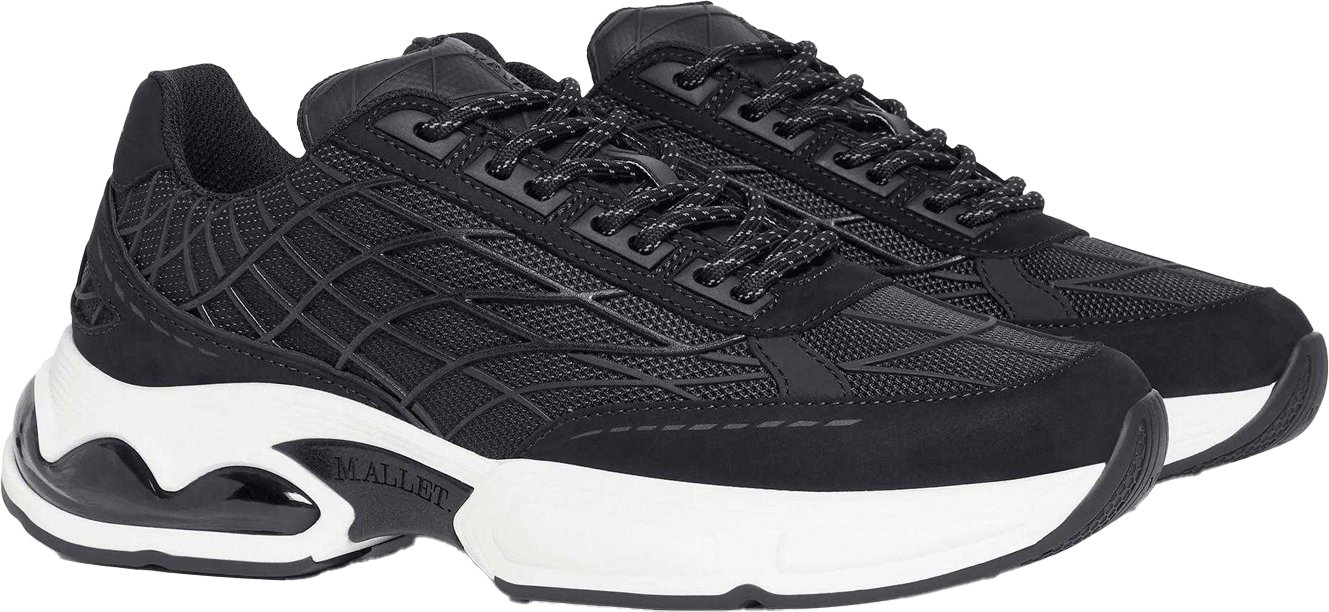 Thumbnail - Mallet Herren Neptune Leder Sneakers (Marineblau)