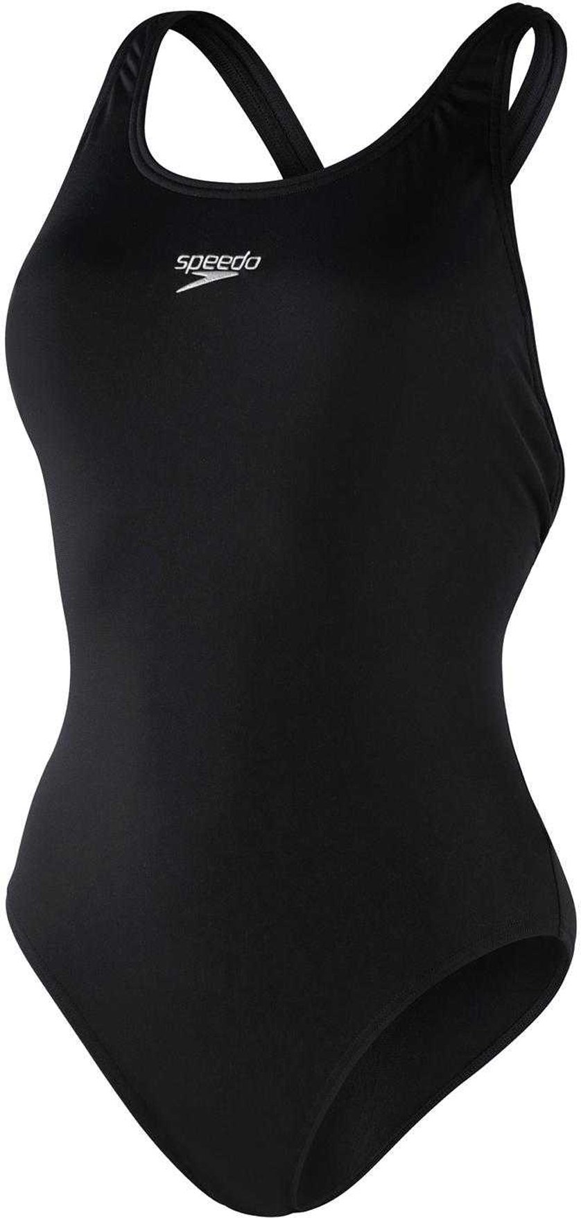 Speedo - Badeanzug für Damen, Eco Ausdauer +, Kostüm (Schwarz)