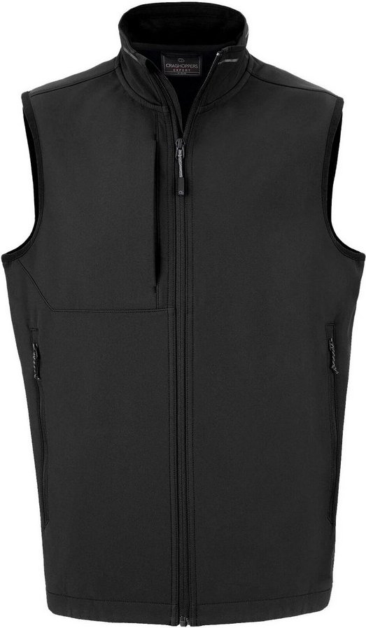 Craghoppers Mens Expert Basecamp Softshell-Weste (Schwarz)