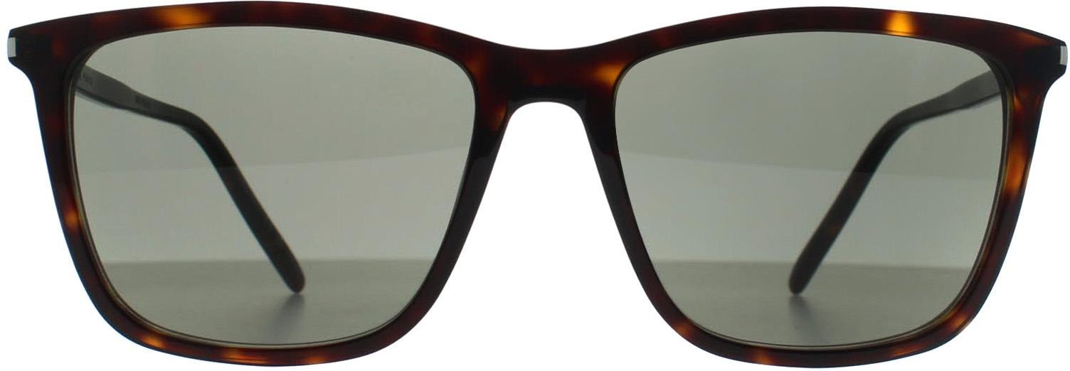 Saint Laurent Square Damen dunkel gefleckt Havanna grau SL 851