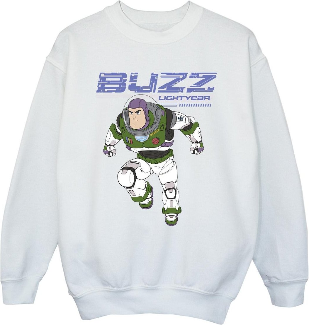 Disney - "Lightyear Buzz Jump To Action" Sweatshirt für Mädchen (Weiß)
