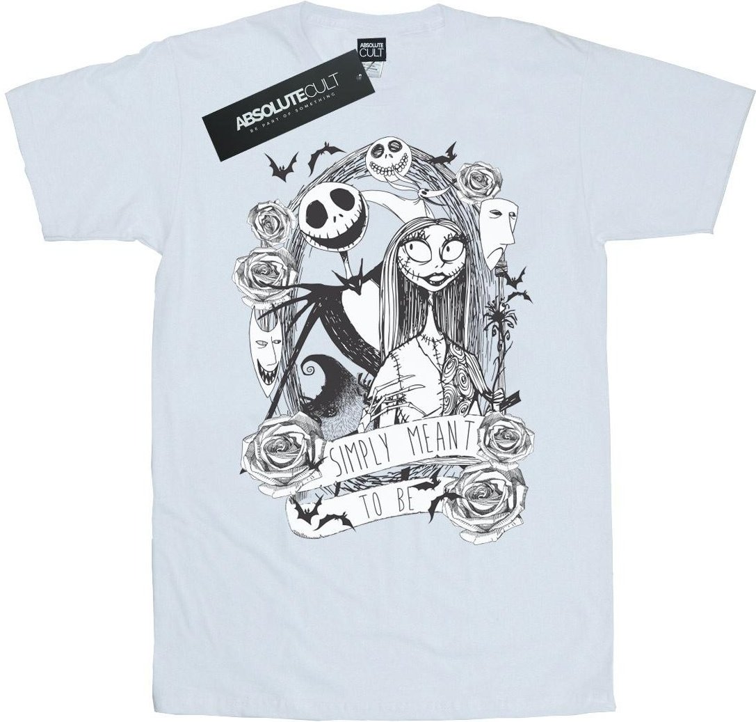 Disney - "Nightmare Before Christmas Simply Meant To Be" T-Shirt für Damen (Weiß)