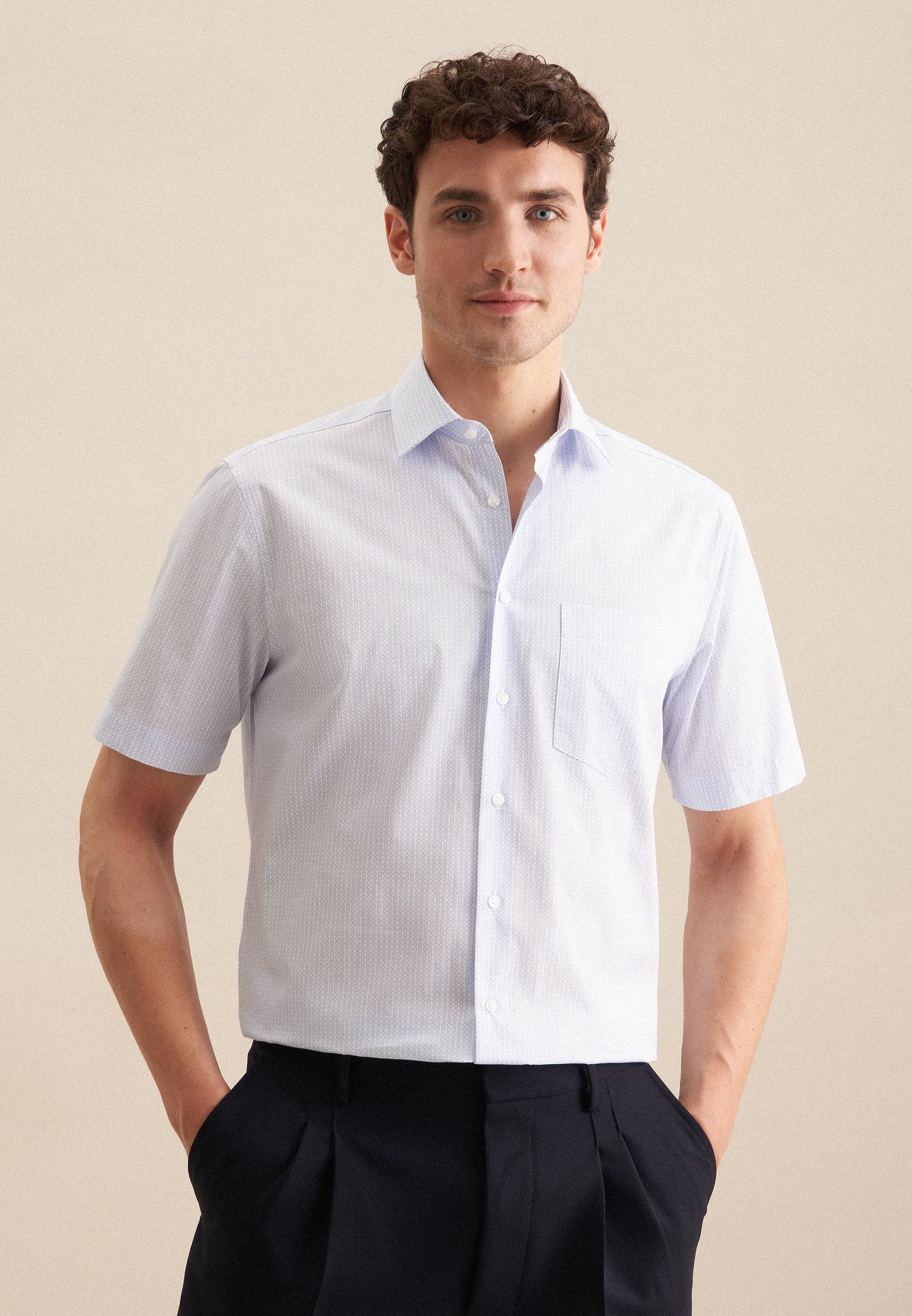 Business Hemd Herren Hellblau