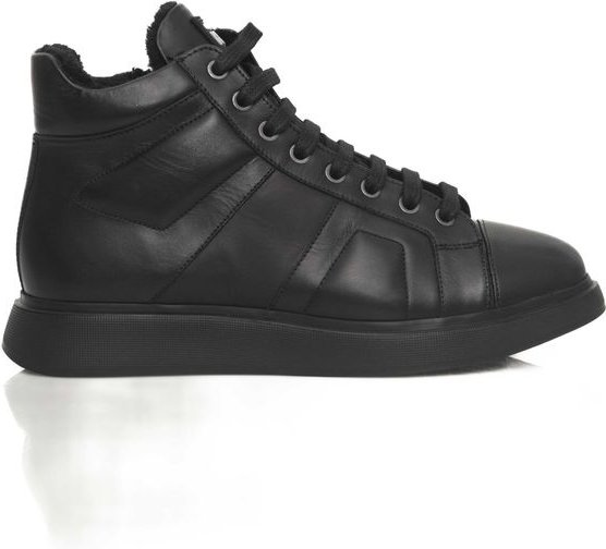 Herren Leder High-Top Sneakers