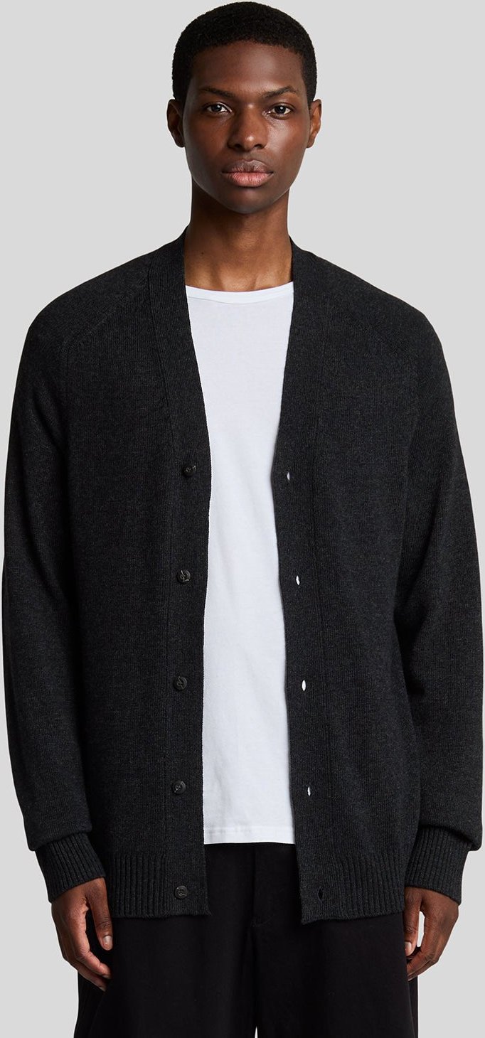 Lyle & Scott Strickjacke mit V-Ausschnitt - Schwarz