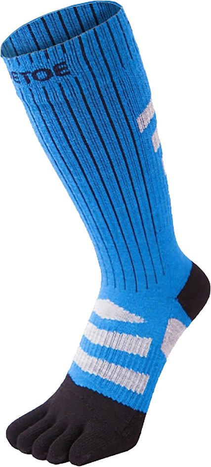 TOETOE - Herren- und Damen Outdoor 3D Frottee Walker Polsterung Wollzehen Socken - Schwarz & Blau