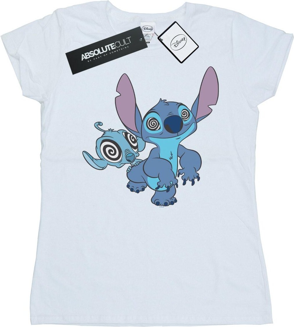 Disney - "Lilo And Stitch Hypnotized" T-Shirt für Damen (Weiß)