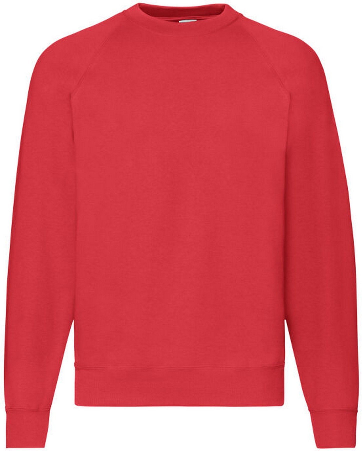 Fruit of the Loom - "Premium" Sweatshirt für Herren angesetzte Ärmel (Rot)
