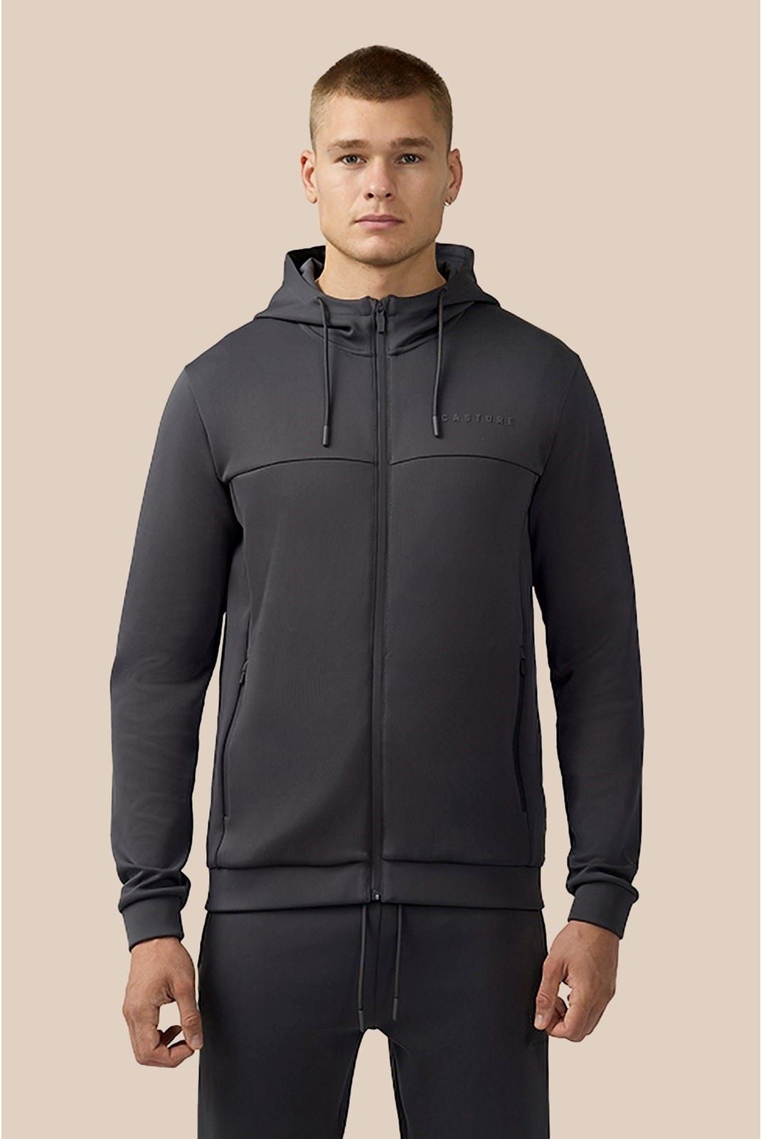 Castore Scuba Vollzip-Hoodie aus Polyester für Herren in Grau