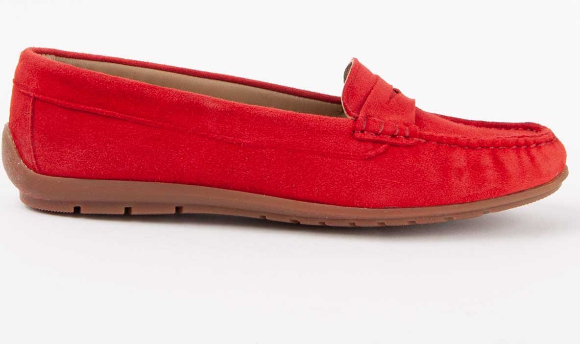 Purapiel Mokassin Meilis2 Rot