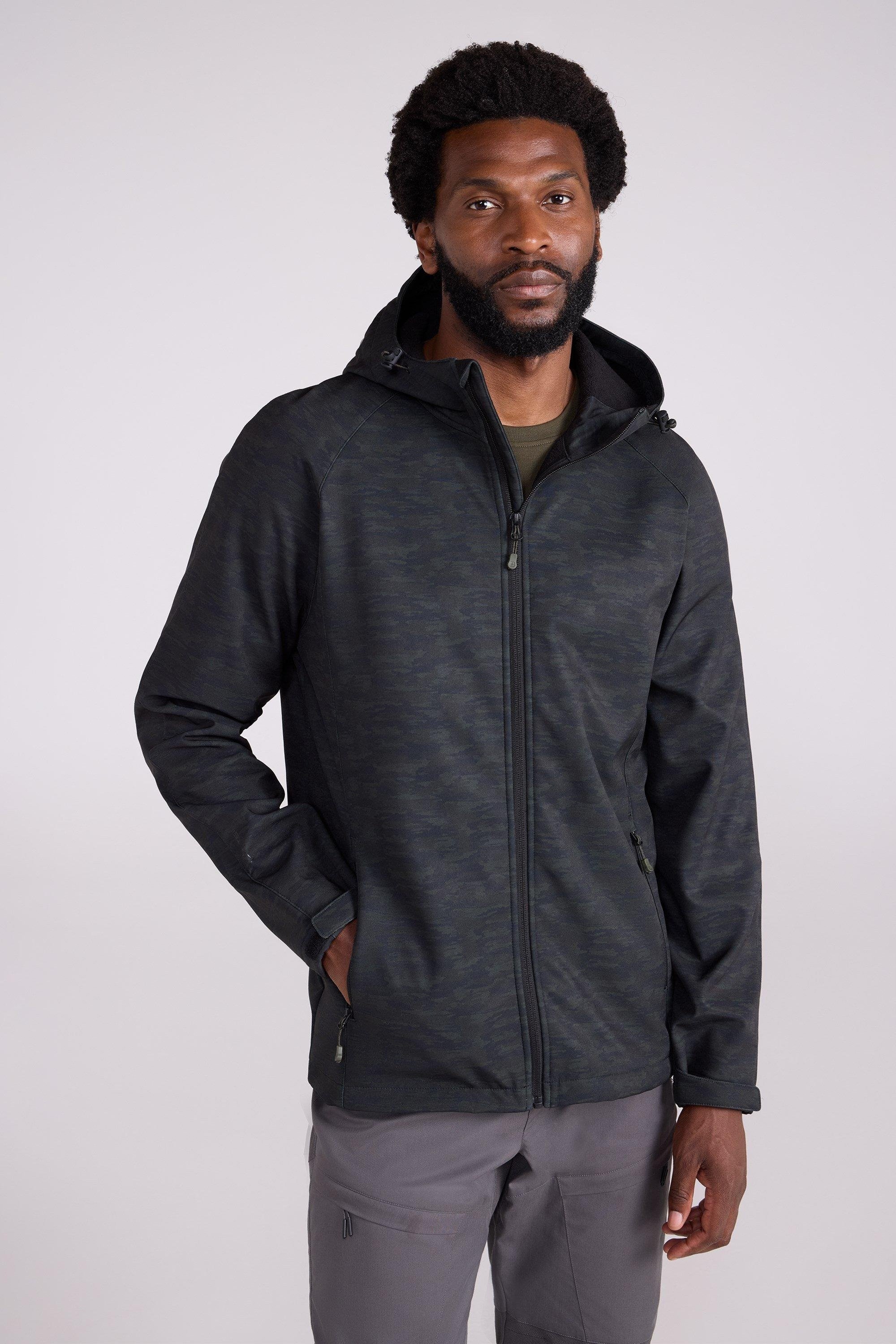 Mountain Warehouse - "Exodus" Softshelljacke Wasserfest für Herren (Dunkel-Khaki)