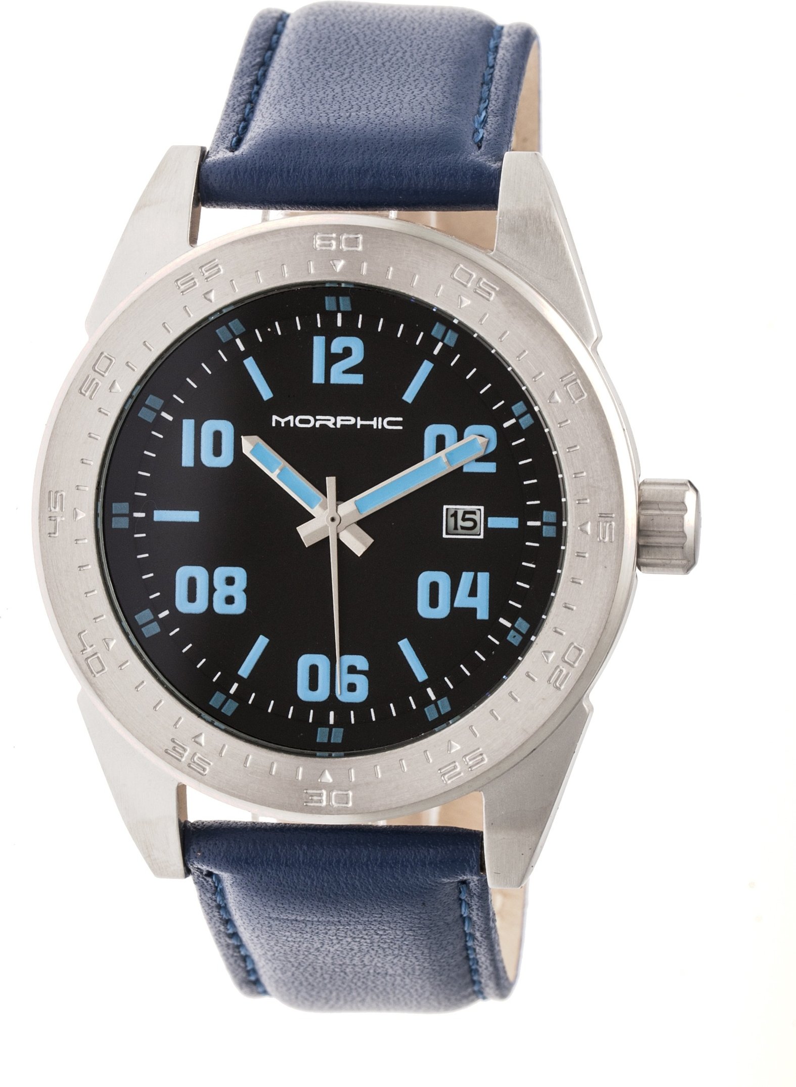 Morphic M63 Series Uhr mit Lederarmband und Datum