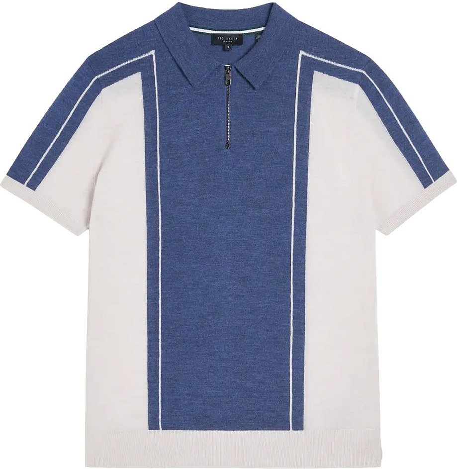 Ted Baker Jesty Herren Blue Woll Polo -Hemd
