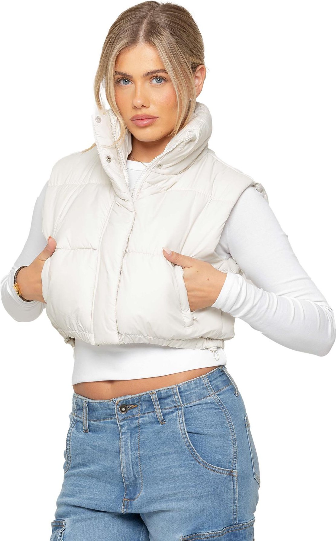 Enzo | Womens Puffer Gilet Jacke