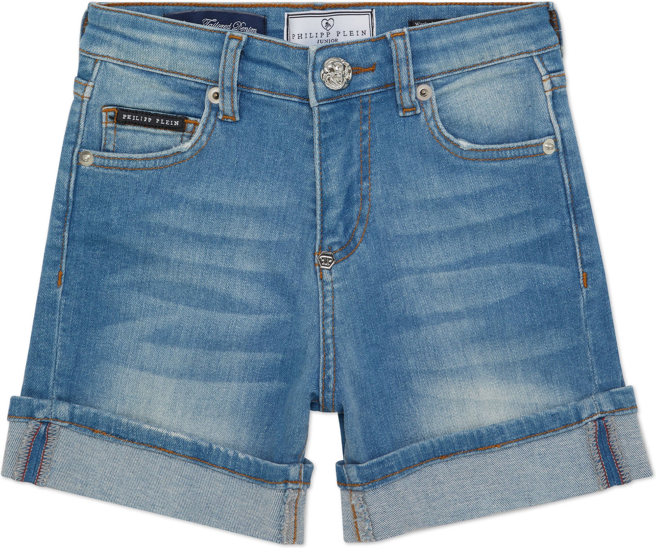 Cuff Denim Shorts