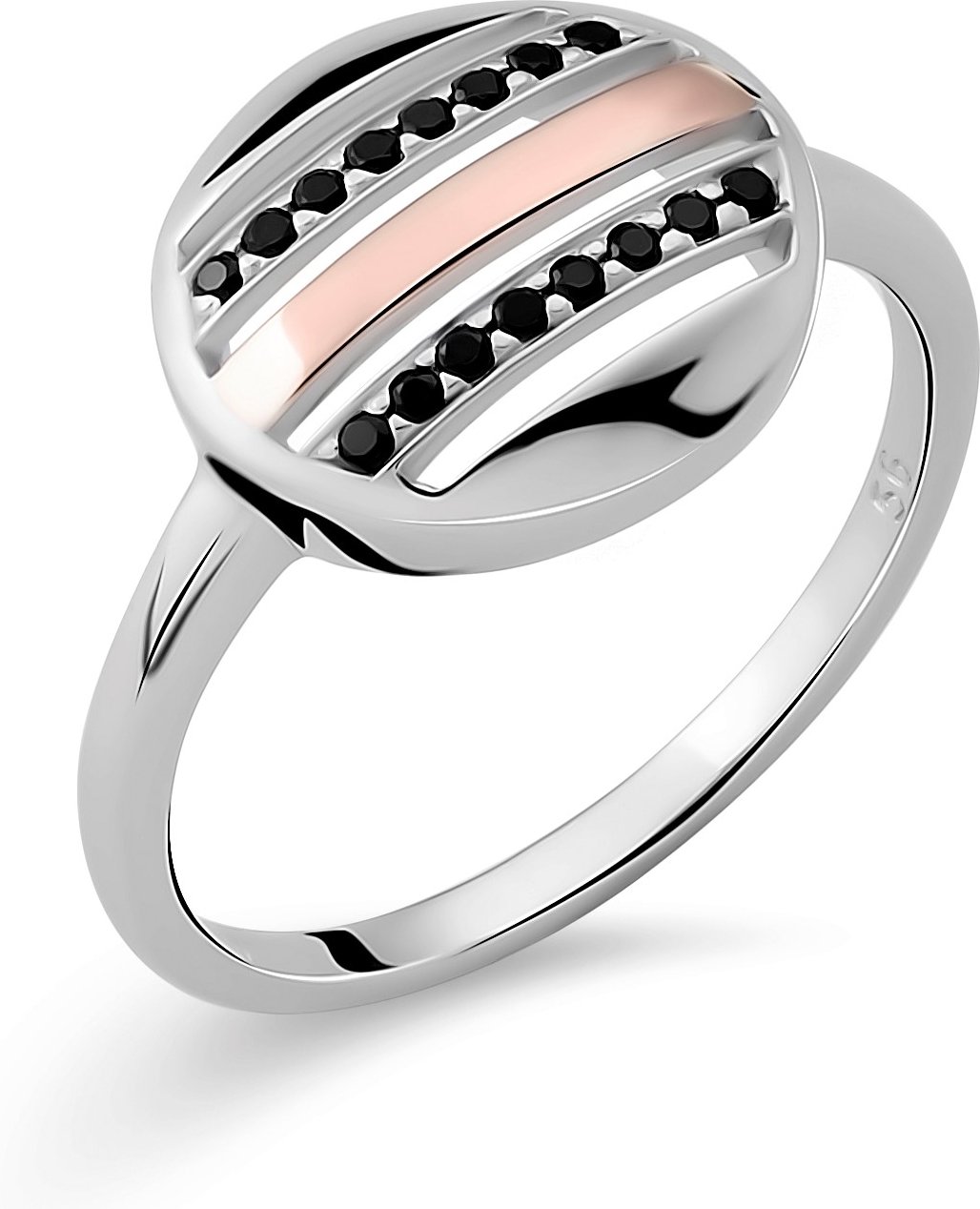 Orphelia Damen-Ring Sterling-Silber 925 – Silber/Rosé ZR-7501