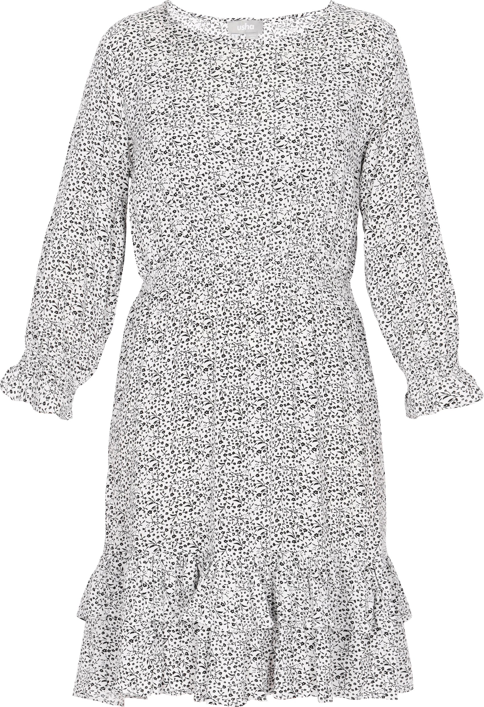 usha Kleid Frauen weiß-schwarz