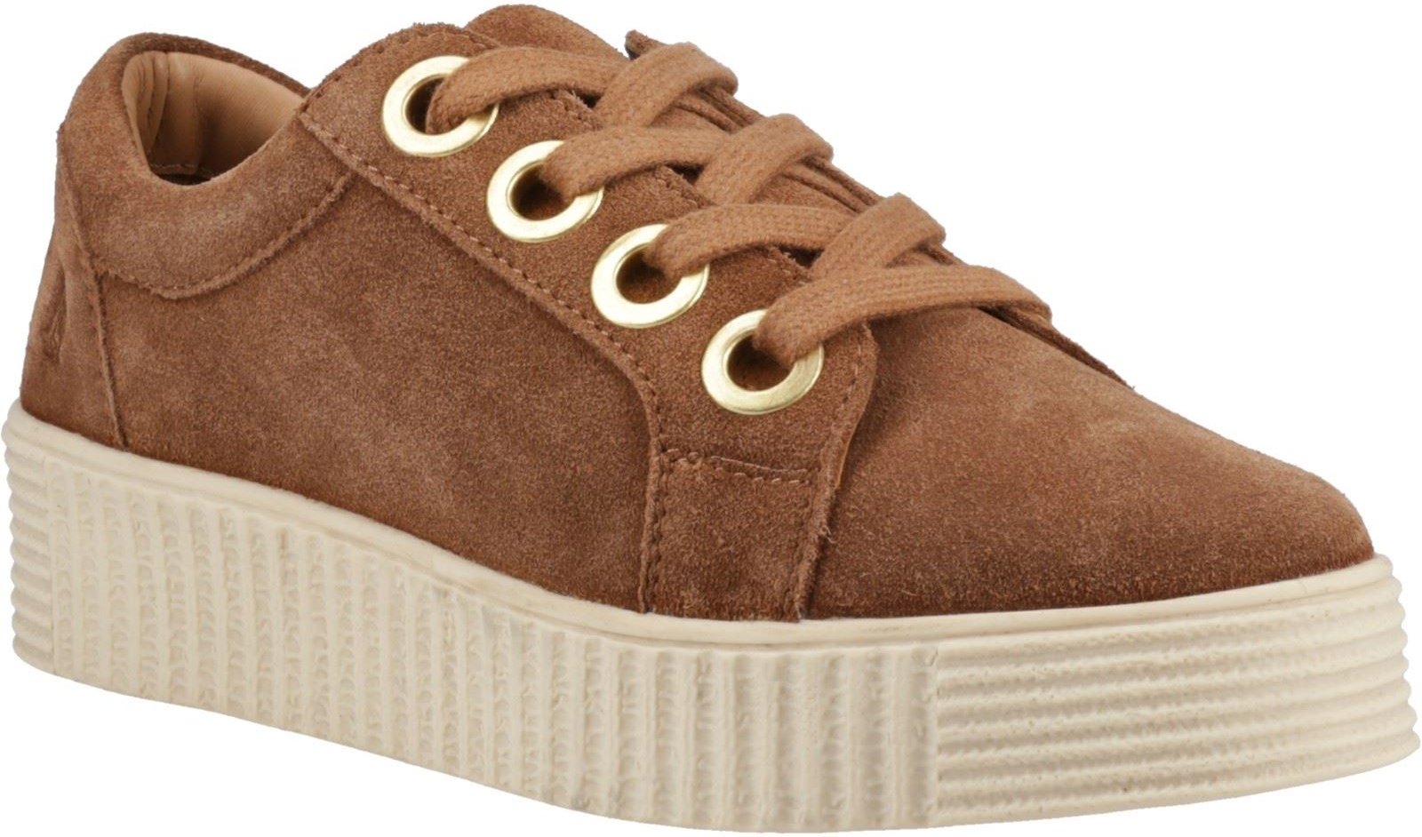 Hush Puppies Tamsin Wildleder Damen Sneakers in Tan