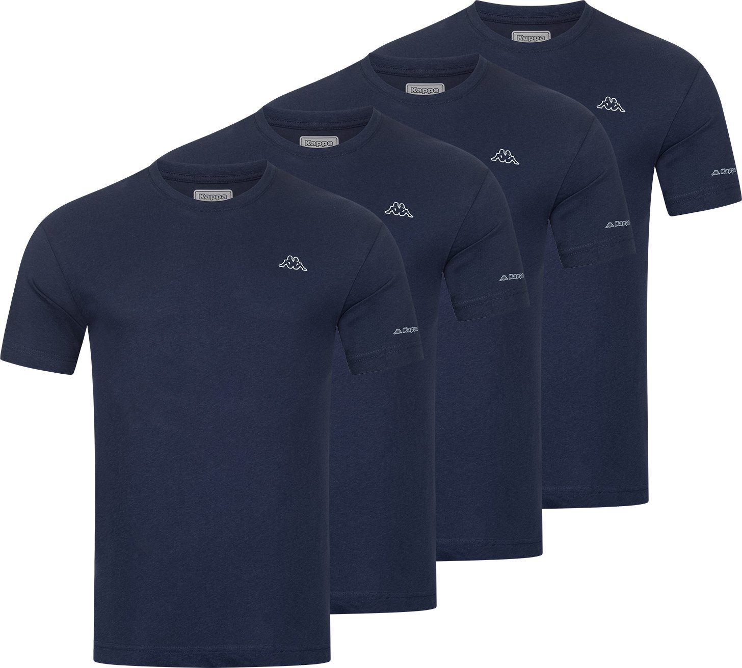 Kappa 4er Set T-Shirt BASIC in Navy
