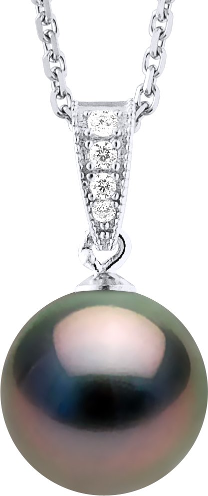 Halskette Prestige Schmuck - Echte Tahiti-Zuchtperle rund 10-11 mm