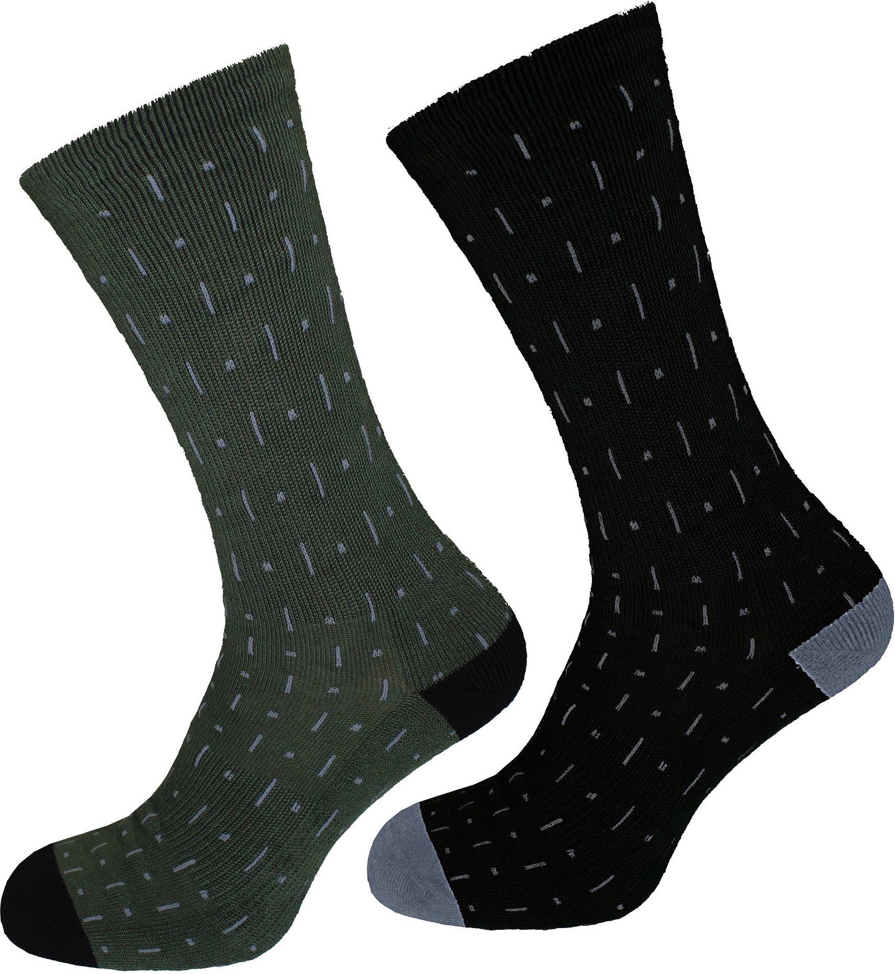 Oakley 2er-Pack Ltch Herren Radsocken Grün/Schwarz