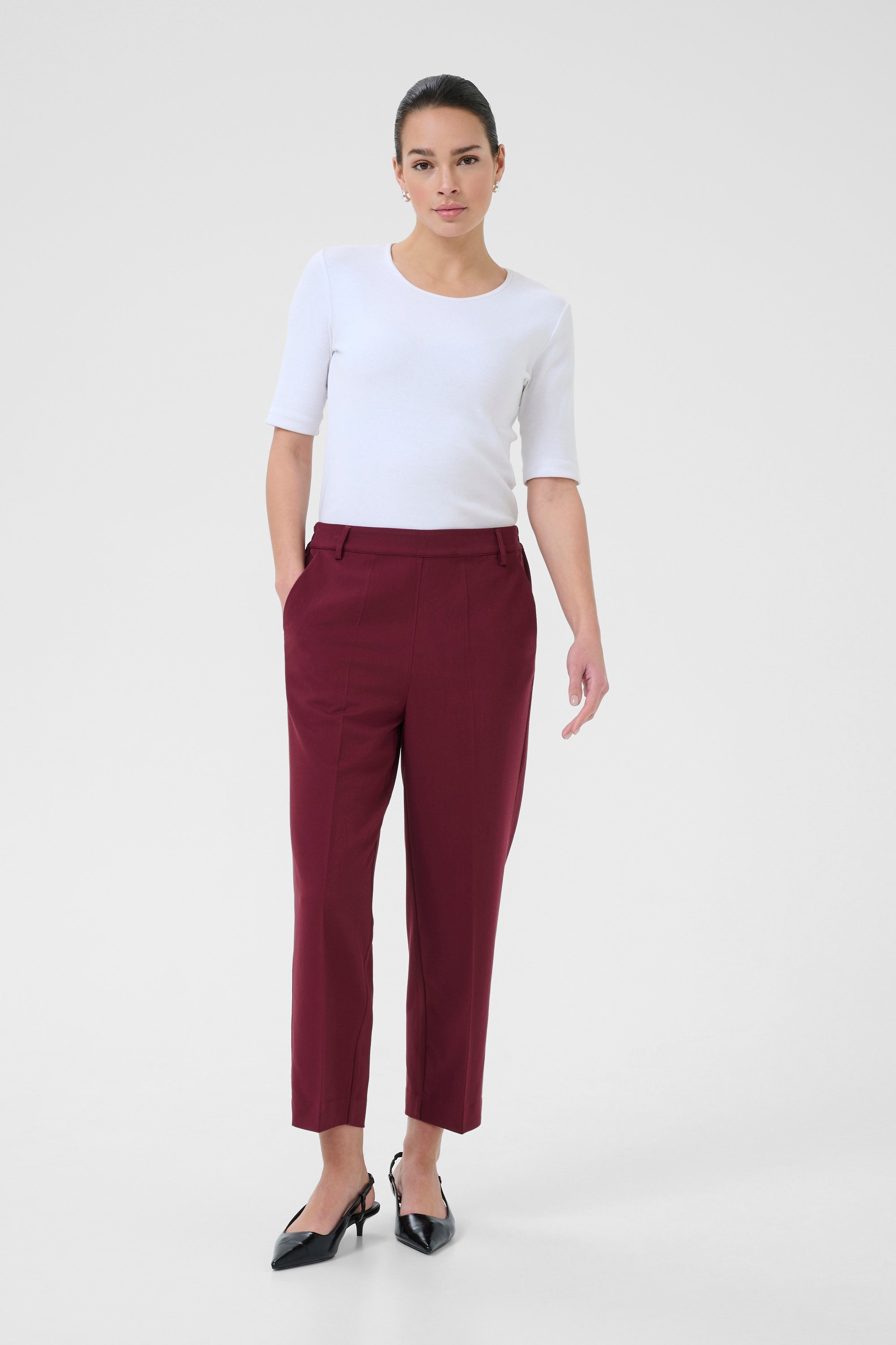 Pants Suiting KAsakura Casual fit bordo
