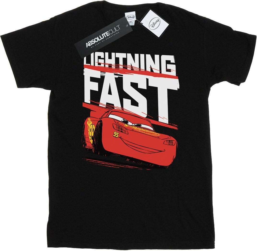 Disney - "Cars Lightning Fast" T-Shirt für Herren (Schwarz)