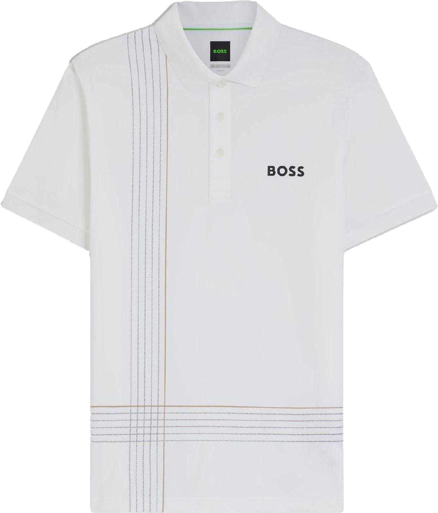 Boss - Poloshirt für Herren, Schnell trocknend, Schmal (Weiß)