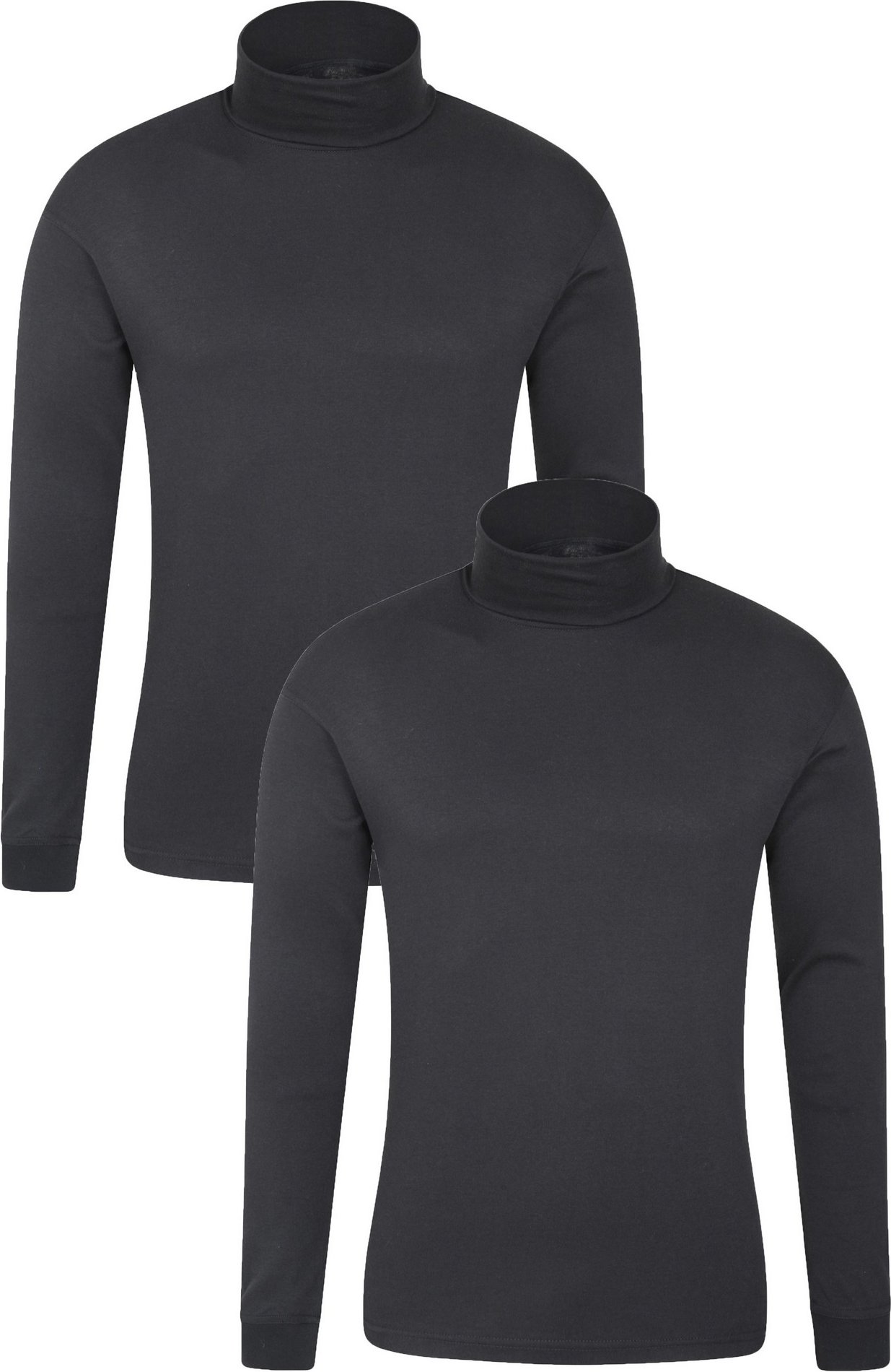 Mountain Warehouse Herren Meribel Thermal Top (2er Pack) (Schwarz)