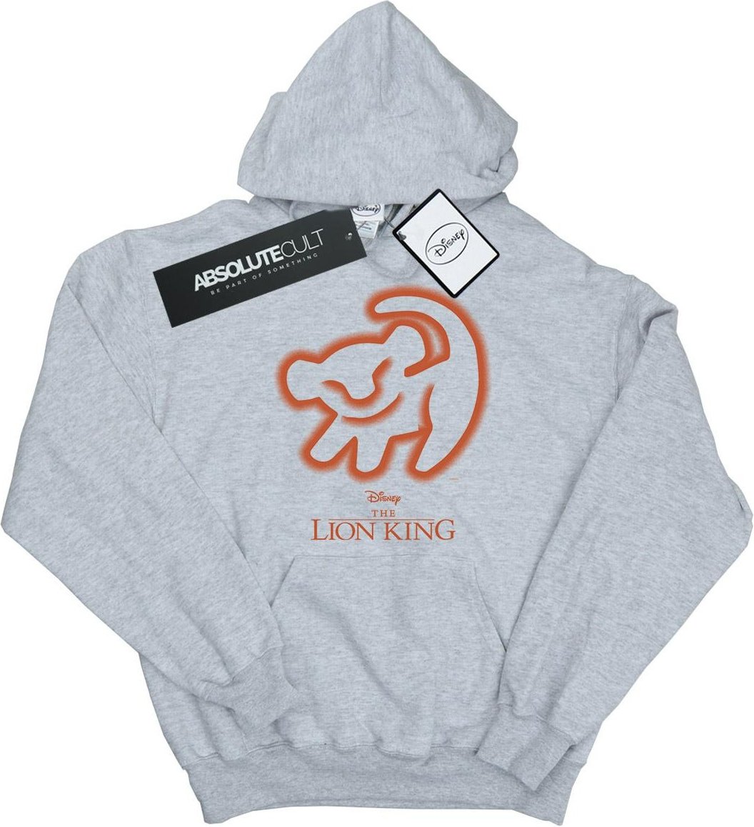 Disney - "The Lion King Cave Drawing" Kapuzenpullover für Herren (Grau)