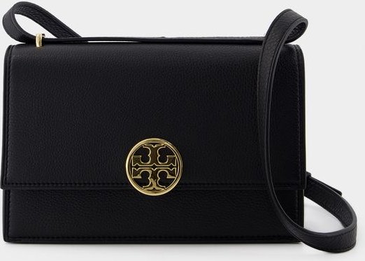 Miller Schultertasche - Tory Burch - Leder - Schwarz