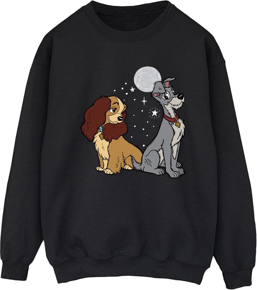 Disney - "Lady And The Tramp" Sweatshirt für Damen (Schwarz)