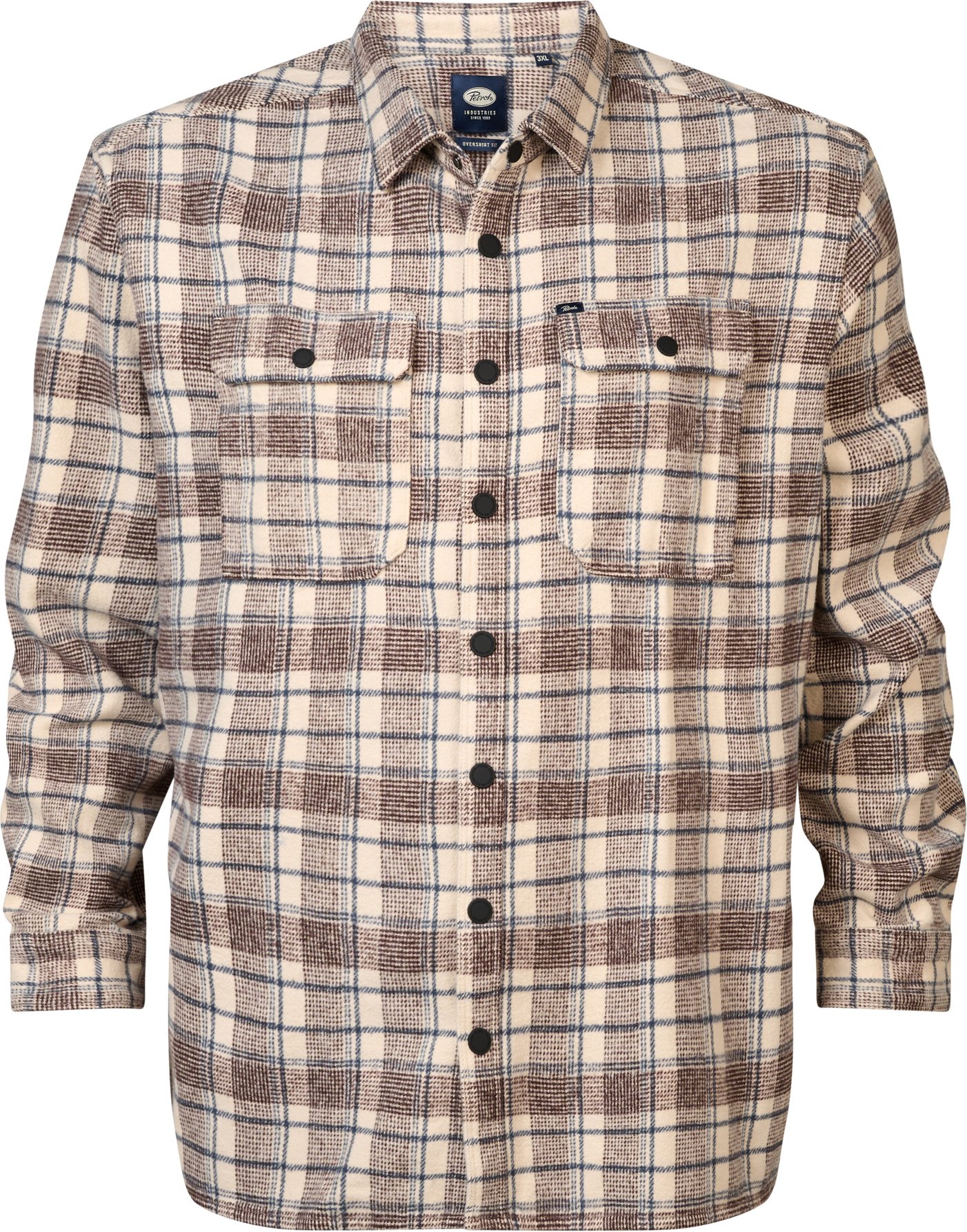 Petrol Industries - Karierte Hemd Plus Size Southeast Herren - Braun