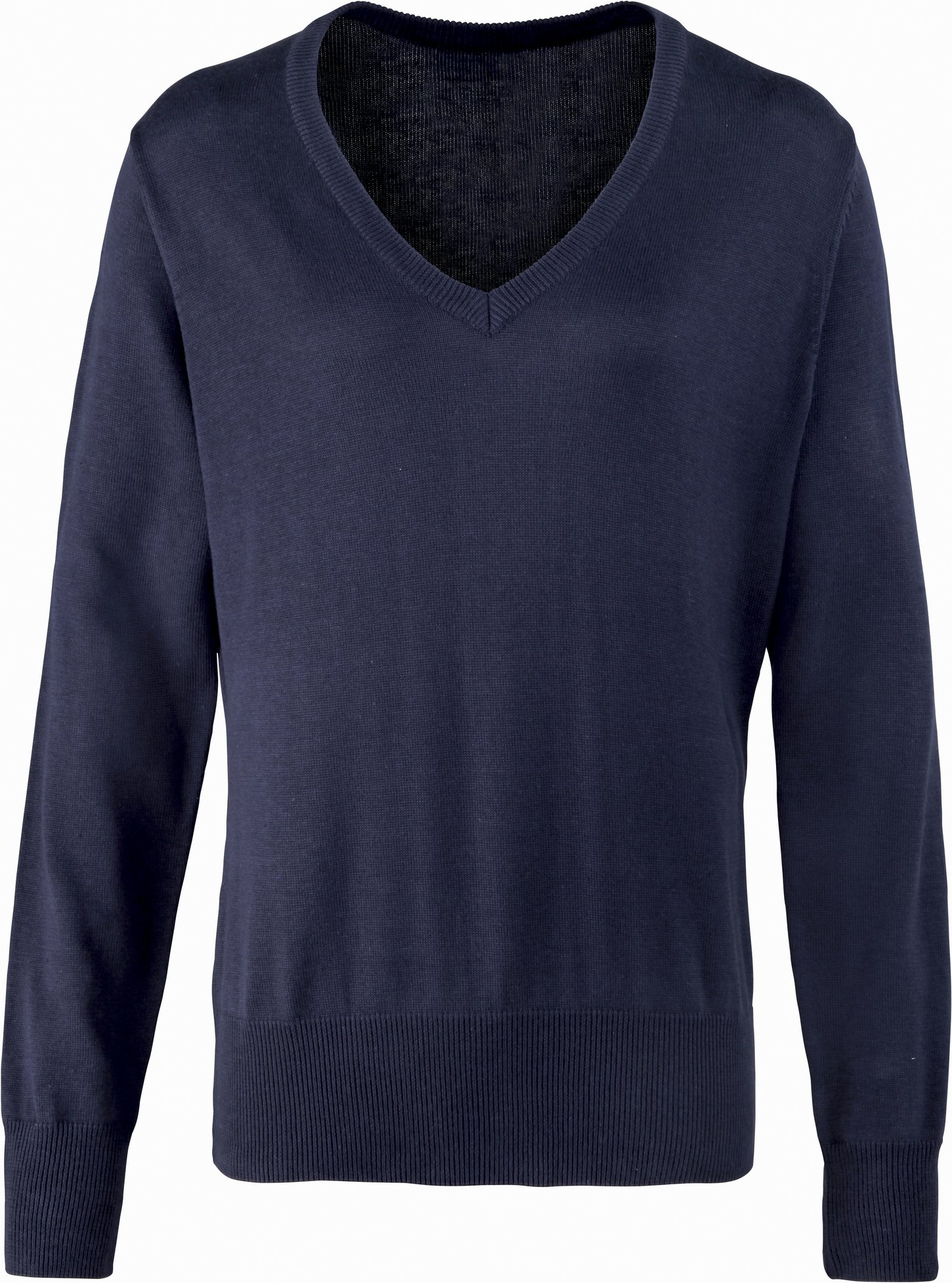 Premier Damen Strickpullover mit V-Ausschnitt (Marineblau)